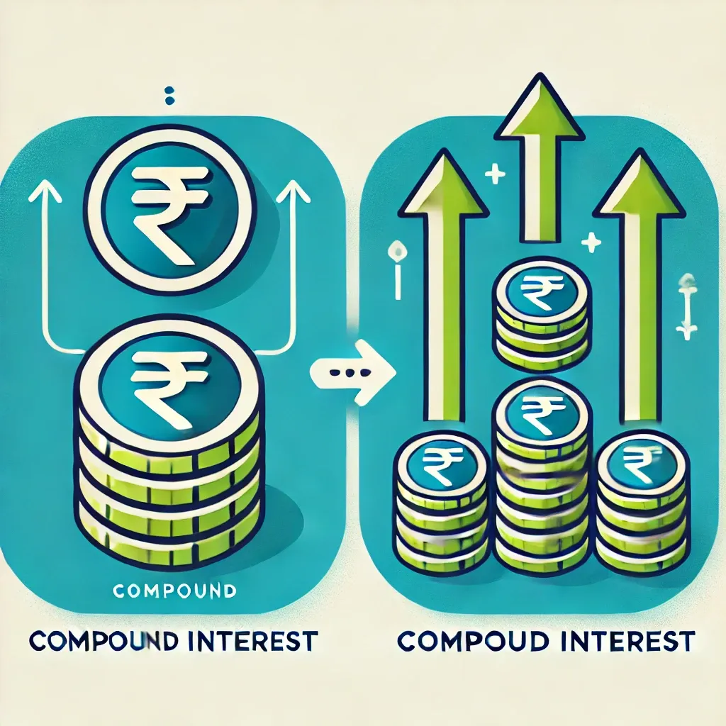 Difference Between Compound and Simple Interest icon